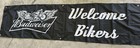         Budweiser  welcome Bikers  Banner     2 x8      Perfect For Bike Rallies And Eve