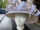 Giovannio New York White Ivory Wide Brim Church Hat Kentucky Derby Wedding