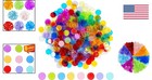 Interactive Math Learning - 500 Clear 8 Color Bingo Chips For Kids  Education