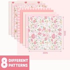 Aubliss 8pcs Fat Quarter Fabric Bundles  100  Cotton - 20   X 20    Quilting    