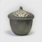 Vintage Wilton Armetale Rwp Pewter Acorn Lidded Sugar Bowl