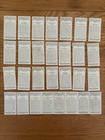1936 Player   s Cigarettes Tennis Trading Cards Lot Of  29  Vintage Mostly Vg-ex 