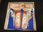 1950s Hubley Tex Western Unfired Cap Guns Old West Box Leather Holster Set Vtg