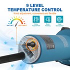 1600w Hot Air Gun Plastic Welding Heat Welder Kit W  Nozzles   Rod   Box