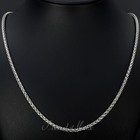 3mm Wheat Link Chain Stainless Steel Necklace Mens Womens 18 20 22 24 30 Inch