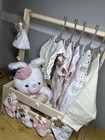 Wooden Baby Shower Crate Pregnancy News Gift Basket For Boys Girls