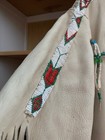 Native American Vintage Handmade Beaded Buckskin Leather Dress Kewa Pueblo 
