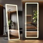 71 x26  Full Body Led Lighted Mirror 3 Color Lighting standing  Leaning hanging