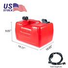 12l Boat Fuel Tank Portable Marine Outboard Fuel Tank Board Gas Tank With Hose