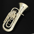 Besson Sovereign Be-968-2 Euphonium Silver Plated Used With Hard Case