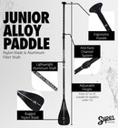 Sup Paddle - Carbon Fiber   Fiberglass Paddles - 3 Piece Adjustable Paddle Bo   