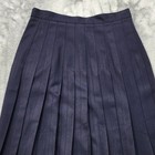 Vintage Worthington Skirt Women 6 Petite Blue High Waist Pleated Preppy Office