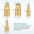 14 Pcs 1 4 Inch Npt Air Hose Fittings Brass Compressor Coupler Plug Set