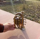 Antique Stylish Finished Bugle Instrument Trumpet 3 Valve Made With Solid Brass