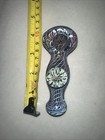 4       fumed Glass Tobacco Hand Pipe Handmade Wig Wag Deep Bowl Free Ship    