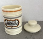 Vintage Darvon Compound-65 Apothecary Pharmaceutical Glass Jar W  Lid Free Ship