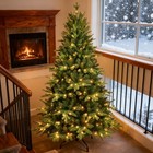 5 6 7 8 9ft Pre-lit Artificial Christmas Tree With Led Lights Stand Xmas Holiday
