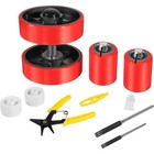 Pallet Jack Truck Wheels Replacement Kit  7  x2   Steering Wheels 20mm Bearings