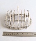 Attractive Antique Solid Silver Toast Rack   279 Gms   L  15   8 Cms  Lon   1816