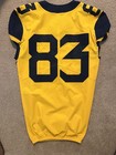 West Virginia University  wvu  Game Worn  83 2018 Nike Football Jersey