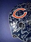 Chicago Bears Legends Multi Signed Helmet Plaque Mcmahon Harbaugh Neal 11x9 Rare