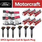 6pcs Genuine Motorcraft Ignition Coil   Spark Plug For Ford F150 3 5l 