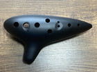 Woodnote Alto C - New Black 12 Holes Ocarina Flute With Fingering Chart   Case