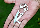 Custom Hand Made Edc Neck Knife   High Polish Cr12 Stainless Steel Blade 2883