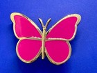 Cutout Pink Butterfly Small Women s Girls Belt Buckle For 1 25  Wide Belt