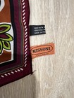 Vintage Missoni Foulards 100  Silk Pocket Square Scarf Neckerchief 13x13 Floral