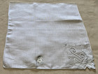 Desco Vintage Hankie Madeira Monogram L Hand Embroidered Bride Wedding Hanky