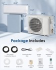 12000 Btu Mini Split Ac  Wall Air Conditioner W heating Pump  Wifi   App Enabled