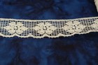 T8 - Lot Of Vintage Lace  Trim  White  20 Yards  1 1 2 Inches Wide