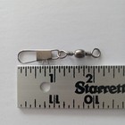 5 Packs Eagle Claw Black  Barrel Swivel With Interlock Snap Size 1  6 Per A Pack