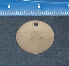 Evans Cremation Service Crematory Token Toe Tag  Cremation Coffin Funeral Corpse