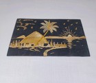 India Scenery Vintage Handicraft 8  X 5  Wall Decor Woven Straw Art
