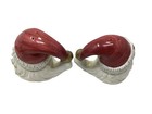 Santa Face Salt Pepper Shakers Fitz And Floyd Omnibus Christmas Vintage 1993 4   