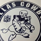 Vintage Dallas Cowboys Porcelain Sign - Texas Football Nfl Gas Pump Sign