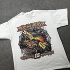 Donny Schatz Shirt Mens Large White Racing Sprint Car 15 Tony Stewart Armor All