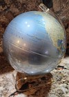 Rare Vintage Replogle Diamond Marquise Globe W Lucite Stand Mid Century Modern