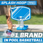 Splash Hoop Pro Pool Basketball Game     Modern Poolside Basketball Hoop With Back