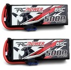 2pk 5000mah 65c 3s 11 1v Lipo Battery Ec5 Plug For Rc Car Helicopter Boat Drone