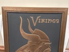 Rare 1960 s Minnesota Vikings Acrometal Copper Plaque  Beautiful  Look  