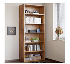 6 Shelf Bookcase 63    Tall  Industrial Open Bookshelf Rustic Storage