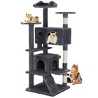 62  Cat Tree Tower Condo W  Sisal Scratching Posts House Pet Furniture Gray
