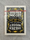 Vintage Golden Nugget Gambling Hall Playing Cards Deck Black Yellow New Sealed