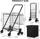 Rolling Shopping Cart  Stair Climbing Wagon  Foldable Utility Design