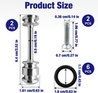 2-pack Oil Barbell For Ls Engine Oil Galley Plug Billet Aluminum Rear Oil