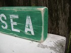 7 Inch Wood Hand Painted Sea Sign Nautical Maritime  Seafood   s051 