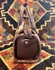 Cowhide Mini Speedy Top Handle Zip Bag Crossbody Strap